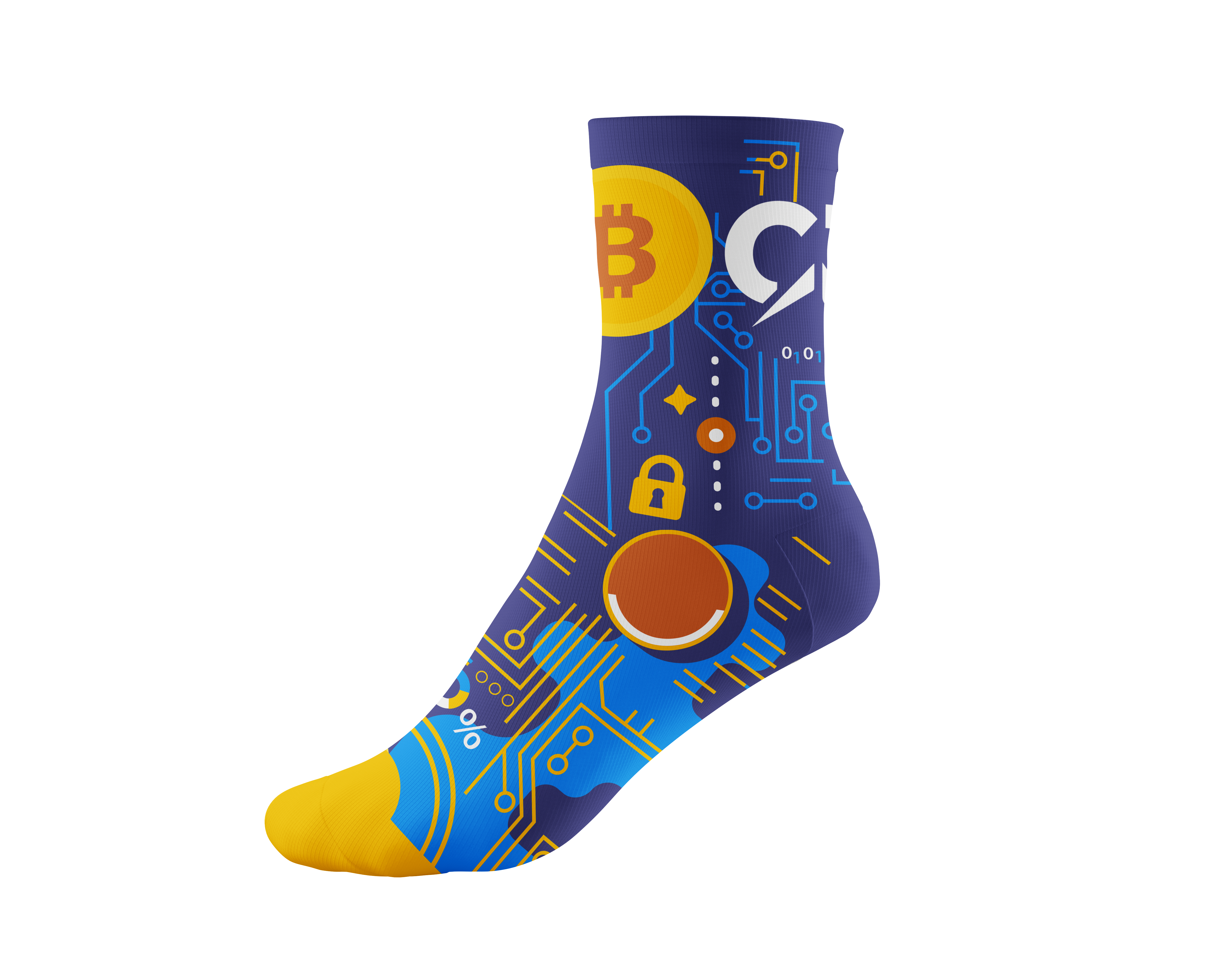 DARKSPACE - Crypto ponožky Bitcoin